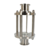 SS316L الفولاذ المقاوم للصدأ الصحي Triclamp أنبوبي زجاج البصر المضمن