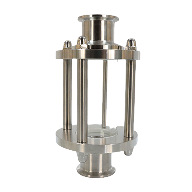 SS316L الفولاذ المقاوم للصدأ الصحي Triclamp أنبوبي زجاج البصر المضمن