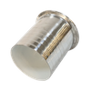 الفولاذ المقاوم للصدأ الصحي الغذاء الصف PTFE مبطن ثلاثي المشبك إلى خرطوم محول خرطوم تركيب الأنابيب الشائكة