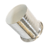 الفولاذ المقاوم للصدأ الصحي الغذاء الصف PTFE مبطن ثلاثي المشبك إلى خرطوم محول خرطوم تركيب الأنابيب الشائكة