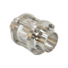 SS316L الفولاذ المقاوم للصدأ الصحي Triclamp أنبوبي زجاج البصر المضمن