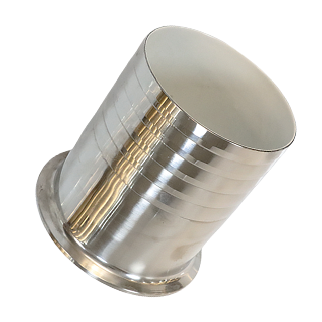 الفولاذ المقاوم للصدأ الصحي الغذاء الصف PTFE مبطن ثلاثي المشبك إلى خرطوم محول خرطوم تركيب الأنابيب الشائكة