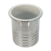 الفولاذ المقاوم للصدأ الصحي الغذاء الصف PTFE مبطن ثلاثي المشبك إلى خرطوم محول خرطوم تركيب الأنابيب الشائكة