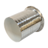 الفولاذ المقاوم للصدأ الصحي الغذاء الصف PTFE مبطن ثلاثي المشبك إلى خرطوم محول خرطوم تركيب الأنابيب الشائكة