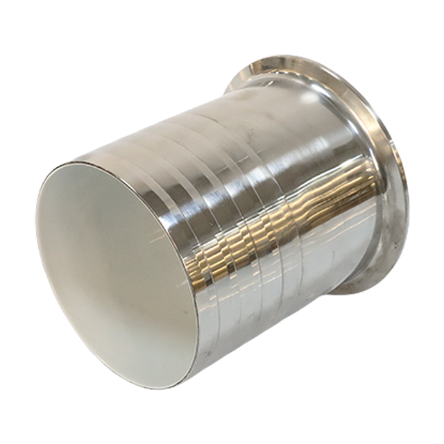 الفولاذ المقاوم للصدأ الصحي الغذاء الصف PTFE مبطن ثلاثي المشبك إلى خرطوم محول خرطوم تركيب الأنابيب الشائكة